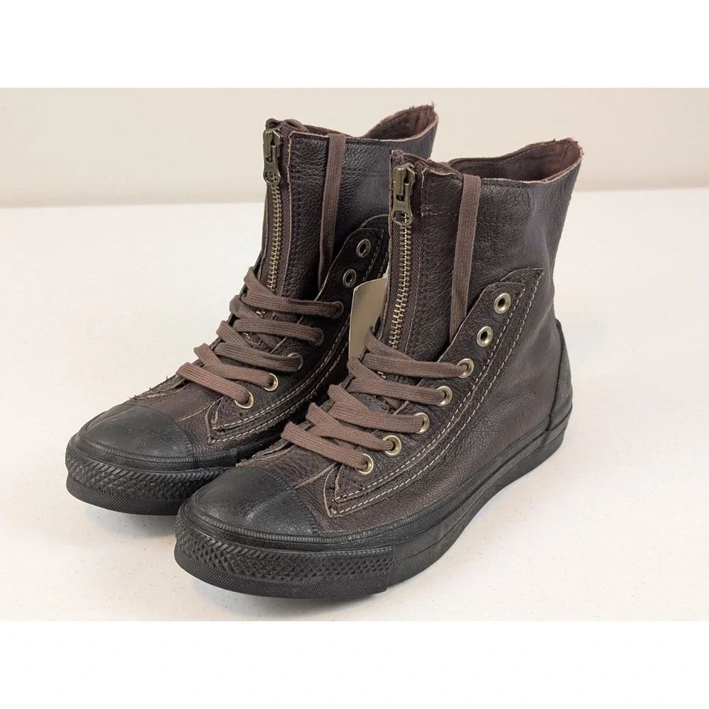 Converse Men's Chuck Taylor All Stars Combat Boot Brown Leather Size 6.5 Read